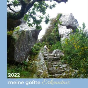 steinerne Stiegen in Felsen mit Moos