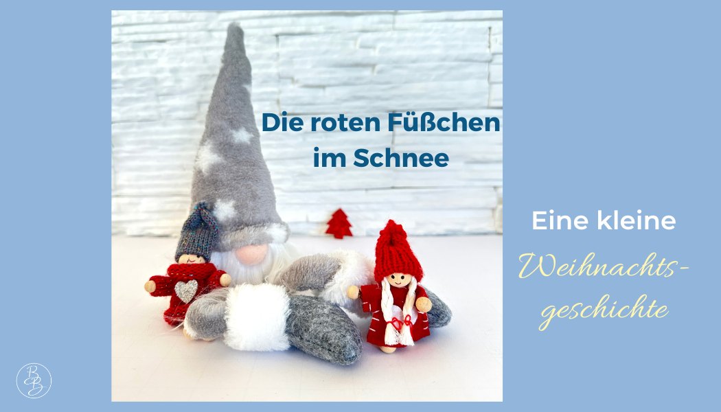 Die roten Füßchen im Schnee